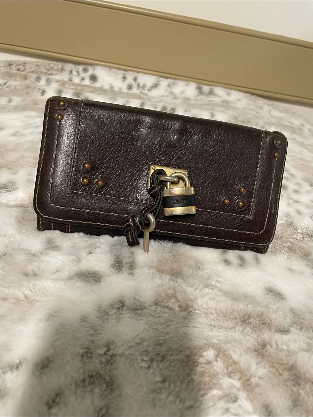 Chloe Paddington dark brown Leather Wallet